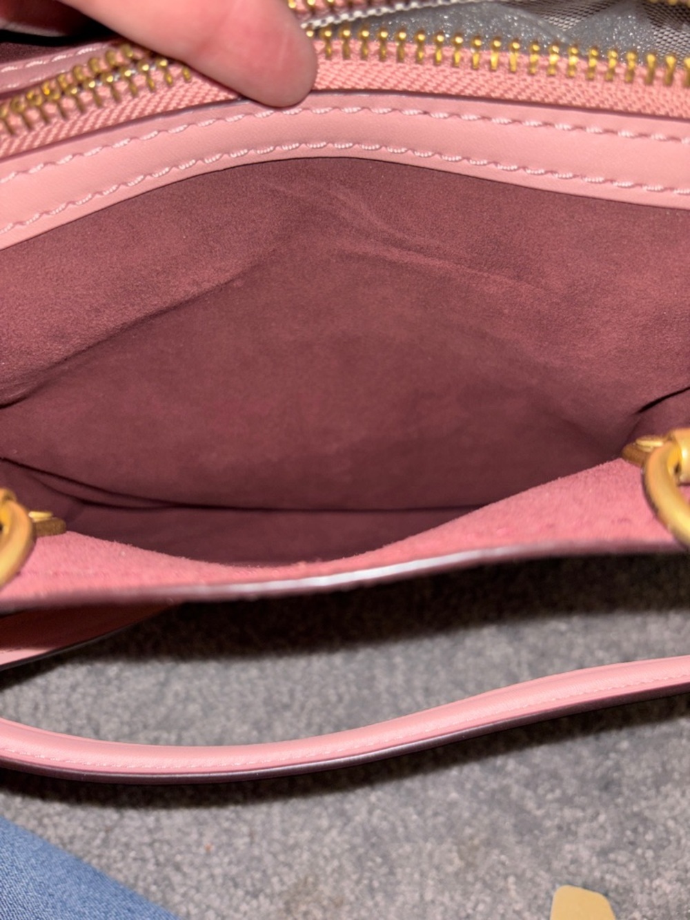 Coach Rogue Pink Pebbled Leather Mini Satchel with Gold Hardware - Picture 10 of 12